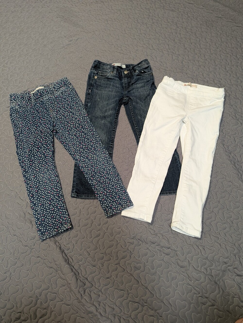 Lot of 3 Pairs LEVI’S Size 4 4T Jeans Leggings